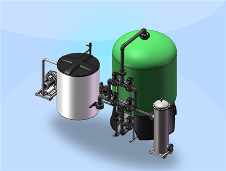 賓館、洗衣房軟化水設(shè)備，大約每天處理30噸水