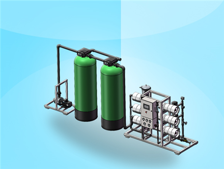 3噸/時反滲透設(shè)備，廣西純水處理，廣西水處理廠家
